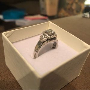 Kay jewelers white gold wedding set